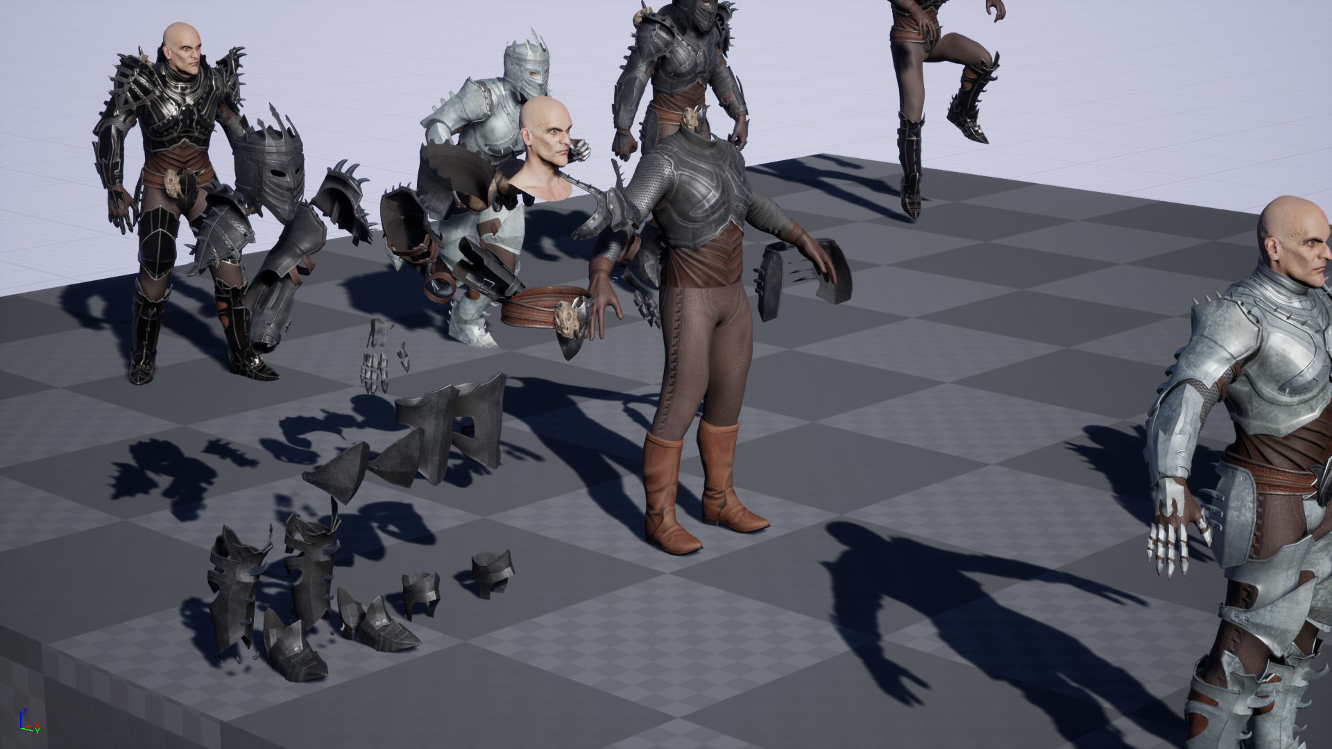 Prickly Knight Low-poly 3D model_25