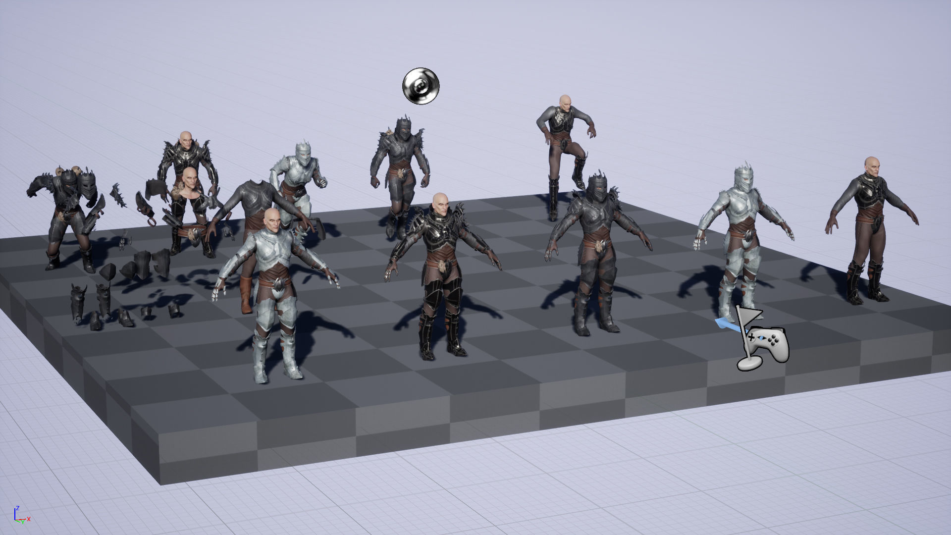 Prickly Knight Low-poly 3D model_22