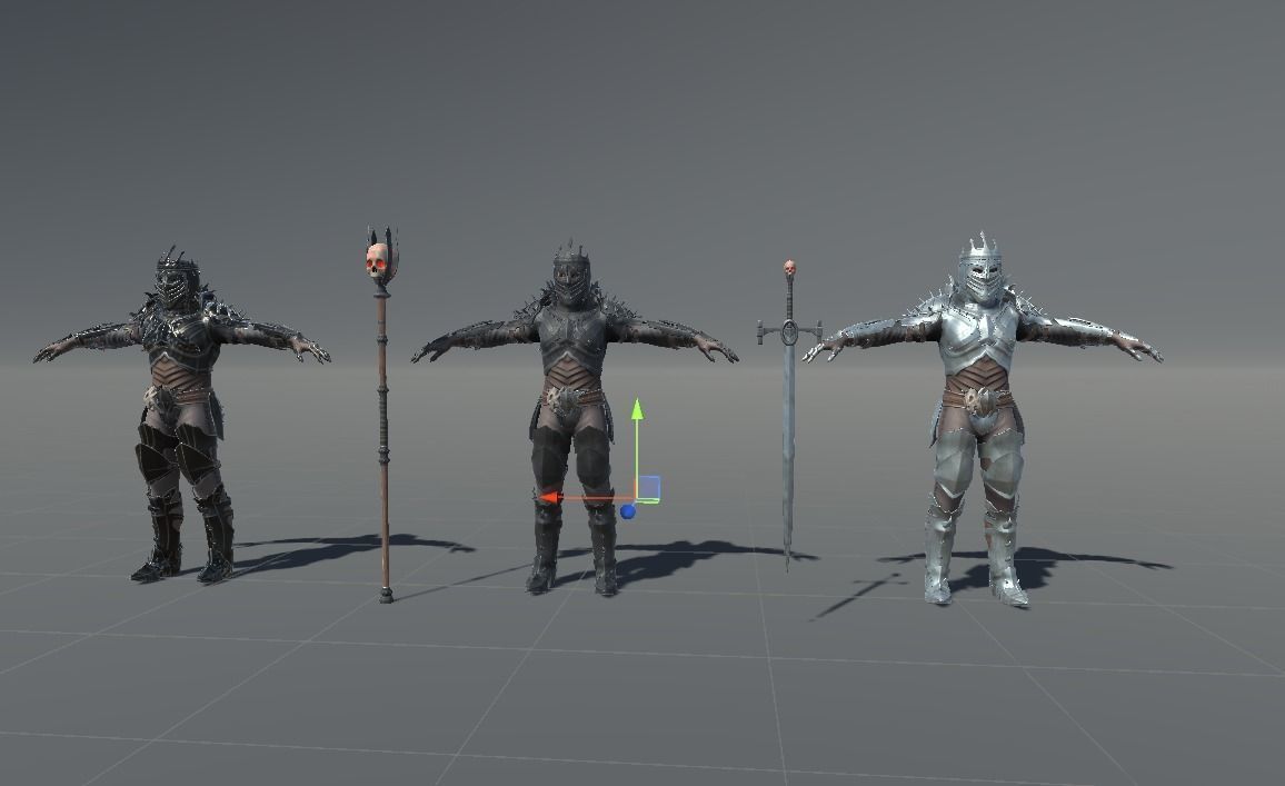 Prickly Knight Low-poly 3D model_30