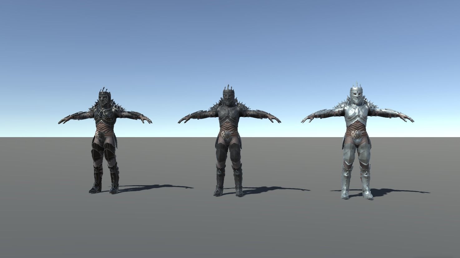 Prickly Knight Low-poly 3D model_29