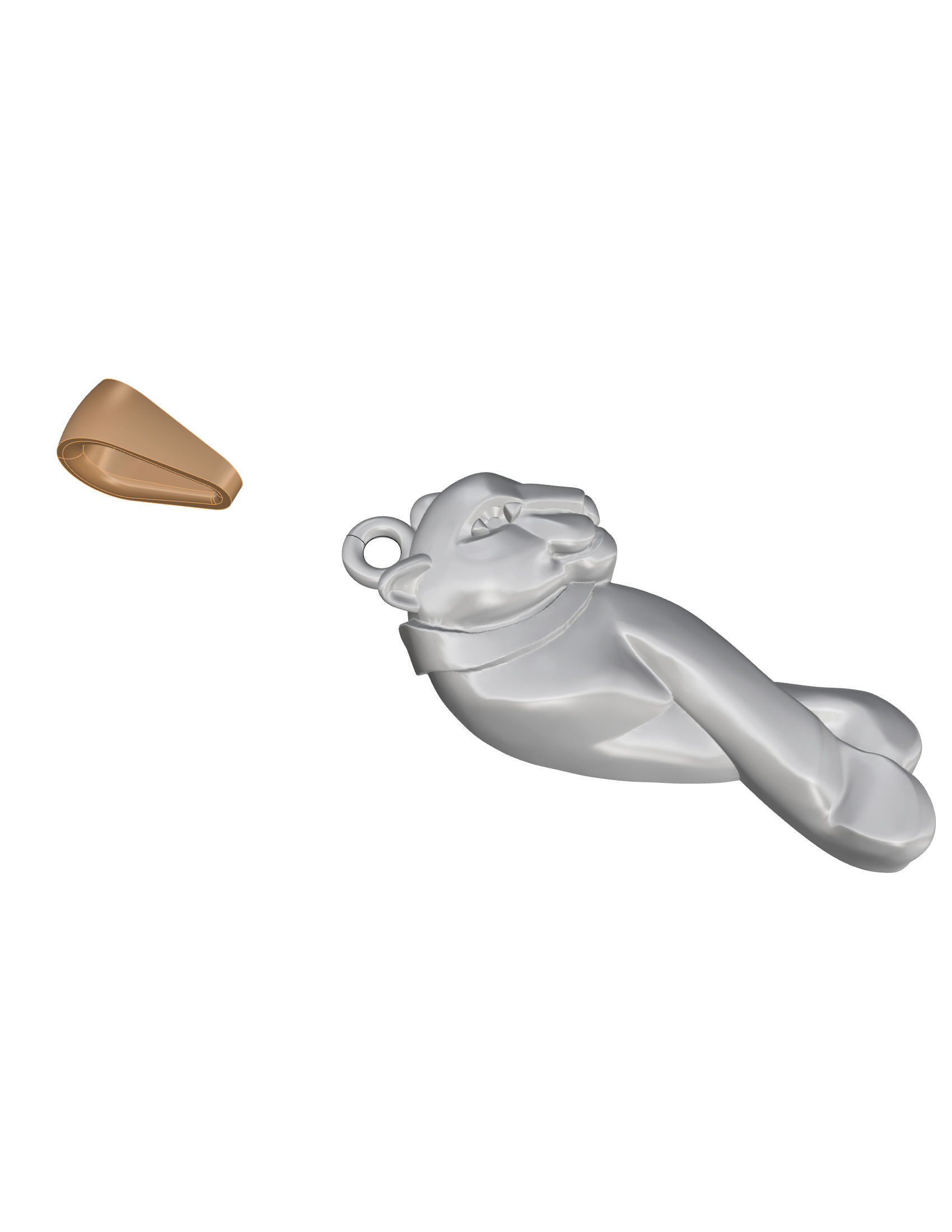 Panther Pendant 3D print model_16