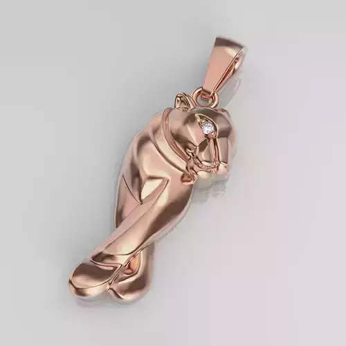 Panther Pendant 3D print model