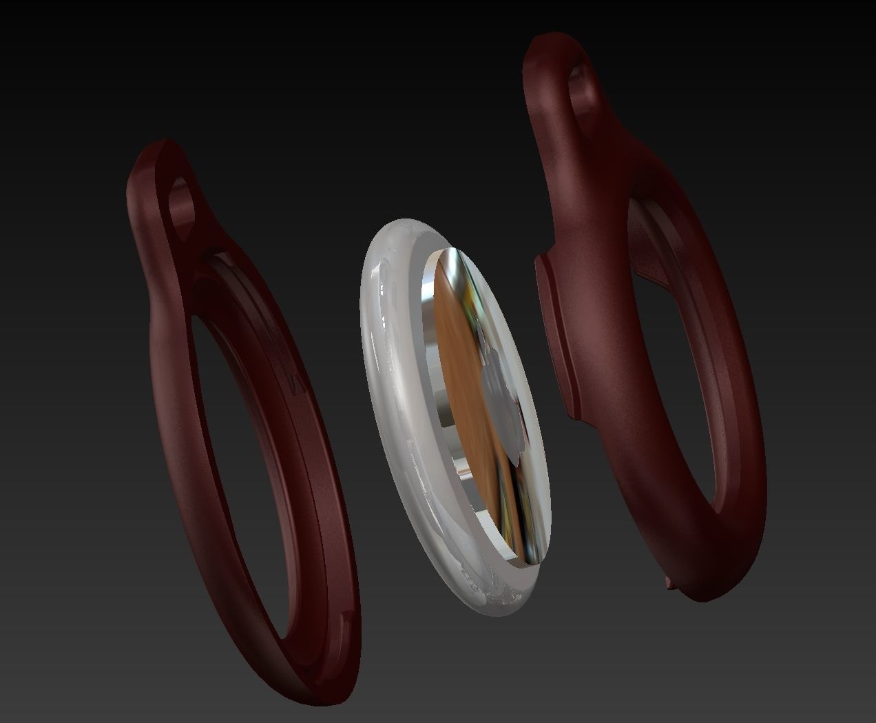 AirTag KeyChain Case 3D print model_4