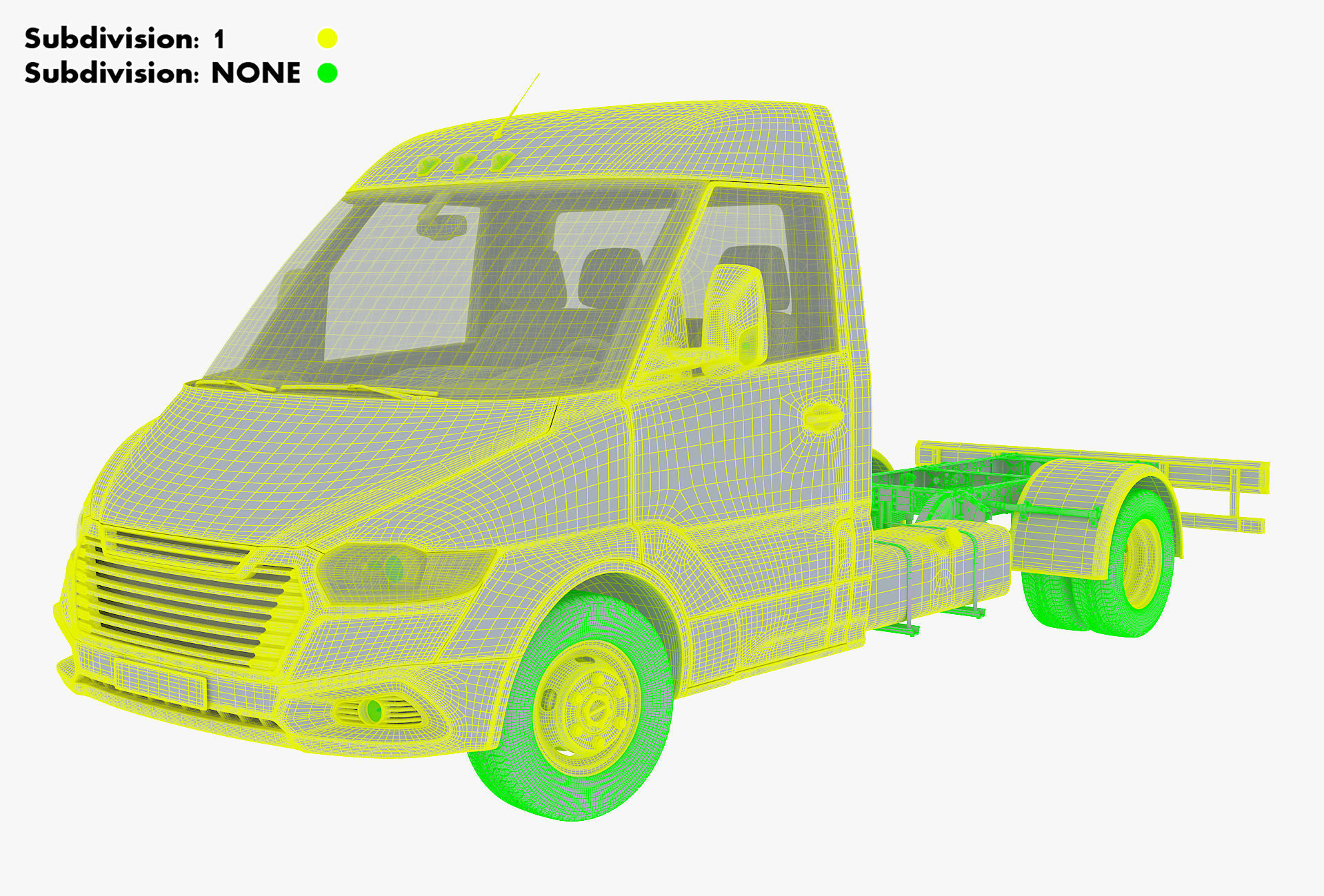 Generic Truck Chassis Frame M 2 3D model_39
