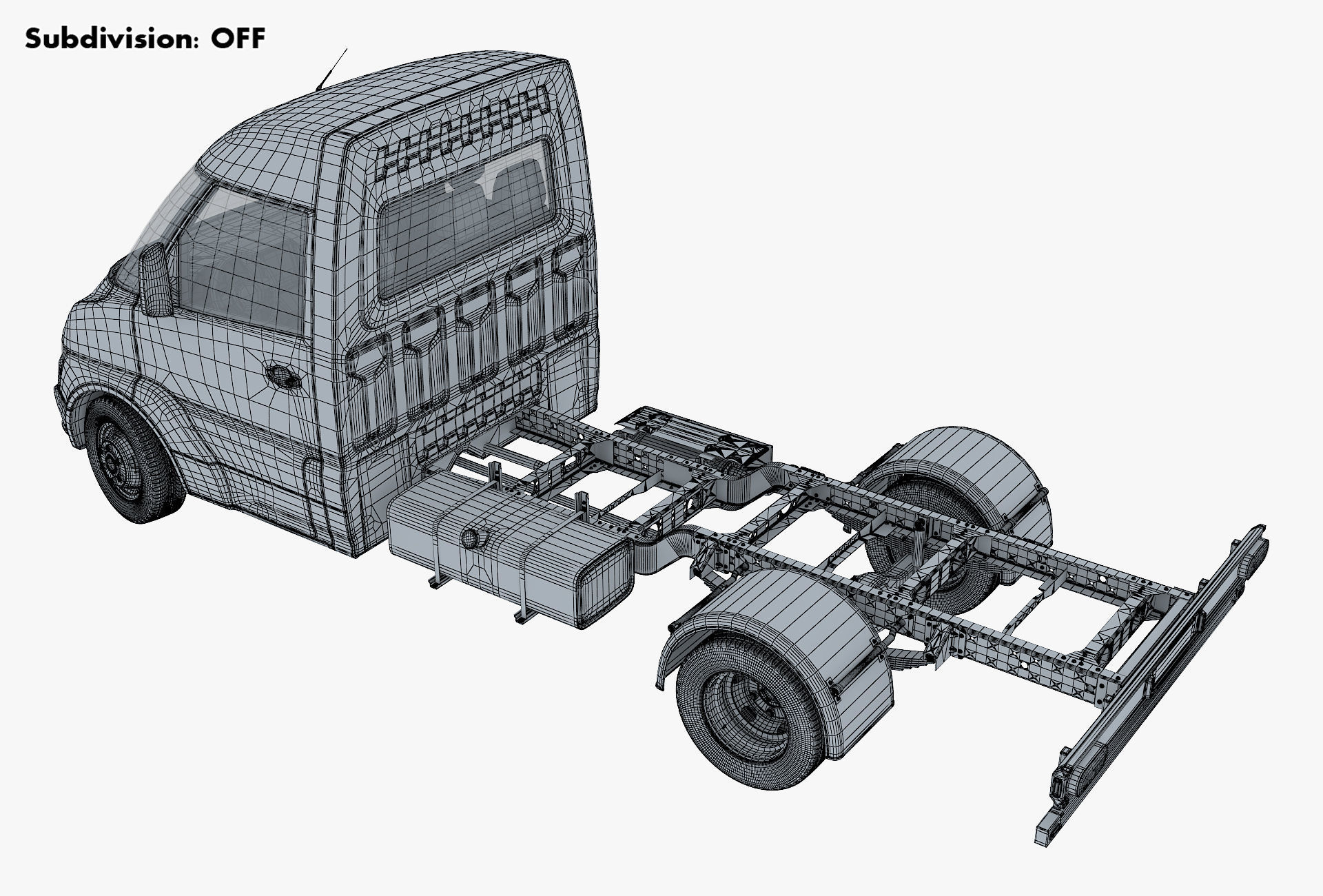 Generic Truck Chassis Frame M 2 3D model_20