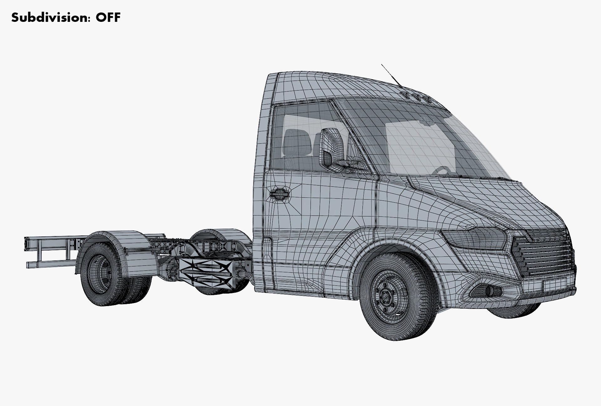 Generic Truck Chassis Frame M 2 3D model_24