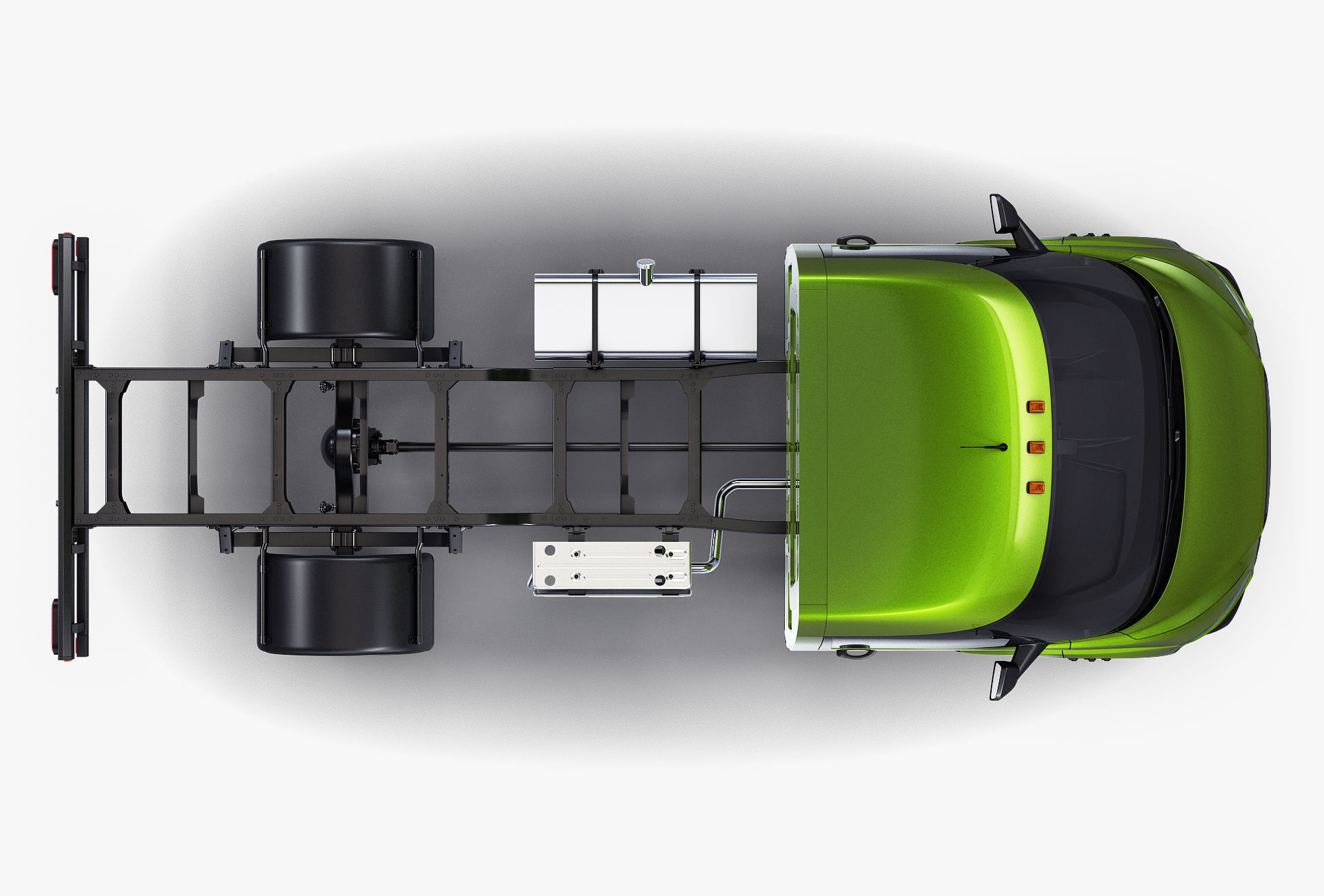 Generic Truck Chassis Frame M 2 3D model_7