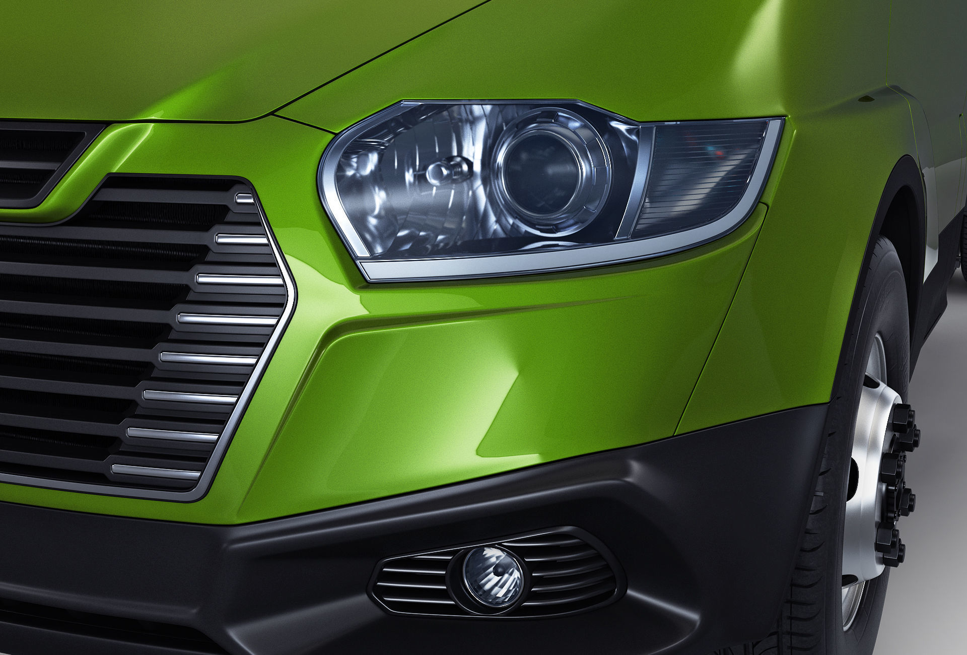 Generic Truck Chassis Frame M 2 3D model_10