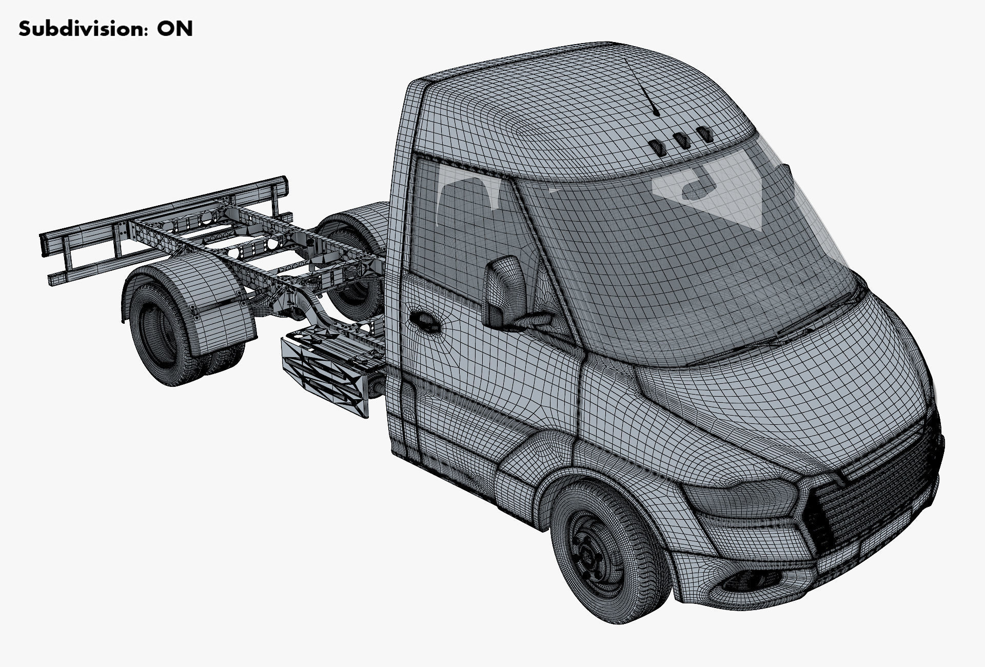 Generic Truck Chassis Frame M 2 3D model_21