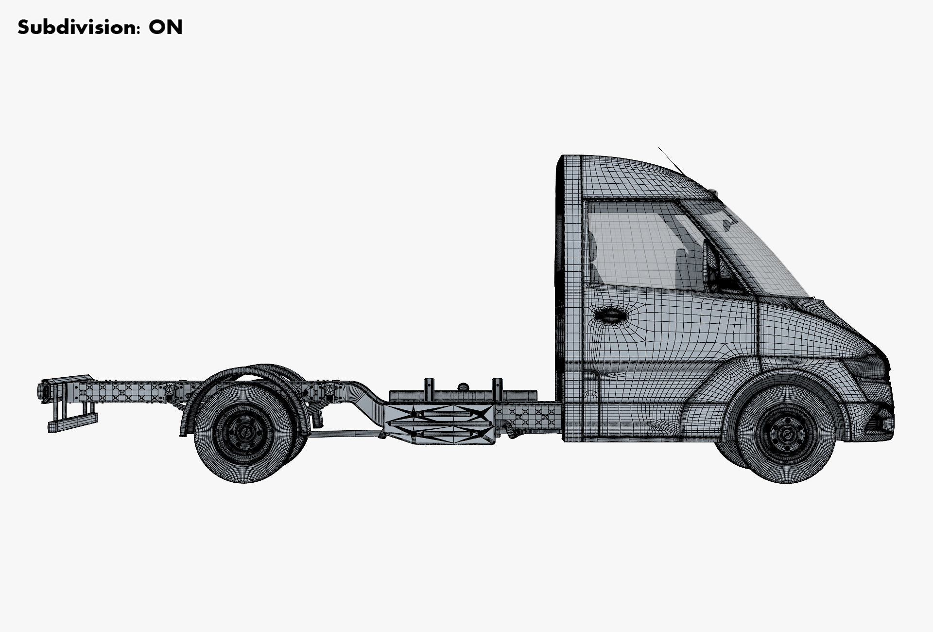 Generic Truck Chassis Frame M 2 3D model_25