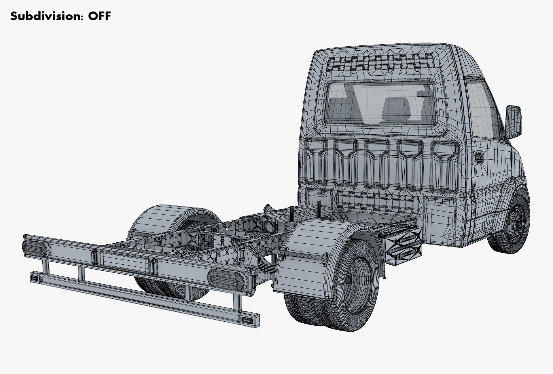 Generic Truck Chassis Frame M 2 3D model_18