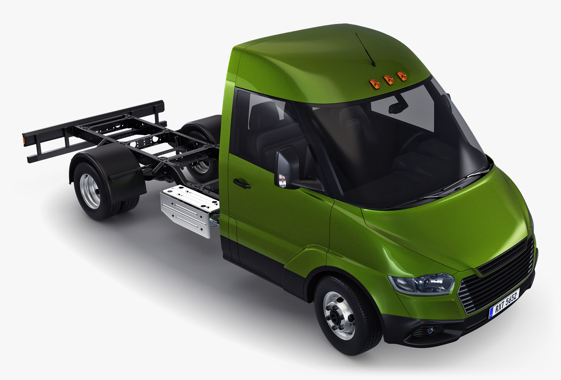 Generic Truck Chassis Frame M 2 3D model_4