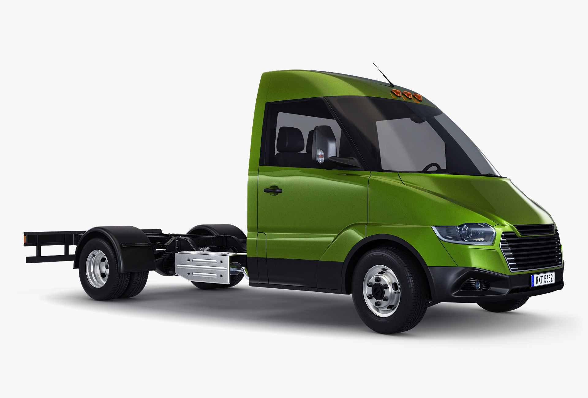 Generic Truck Chassis Frame M 2 3D model_5