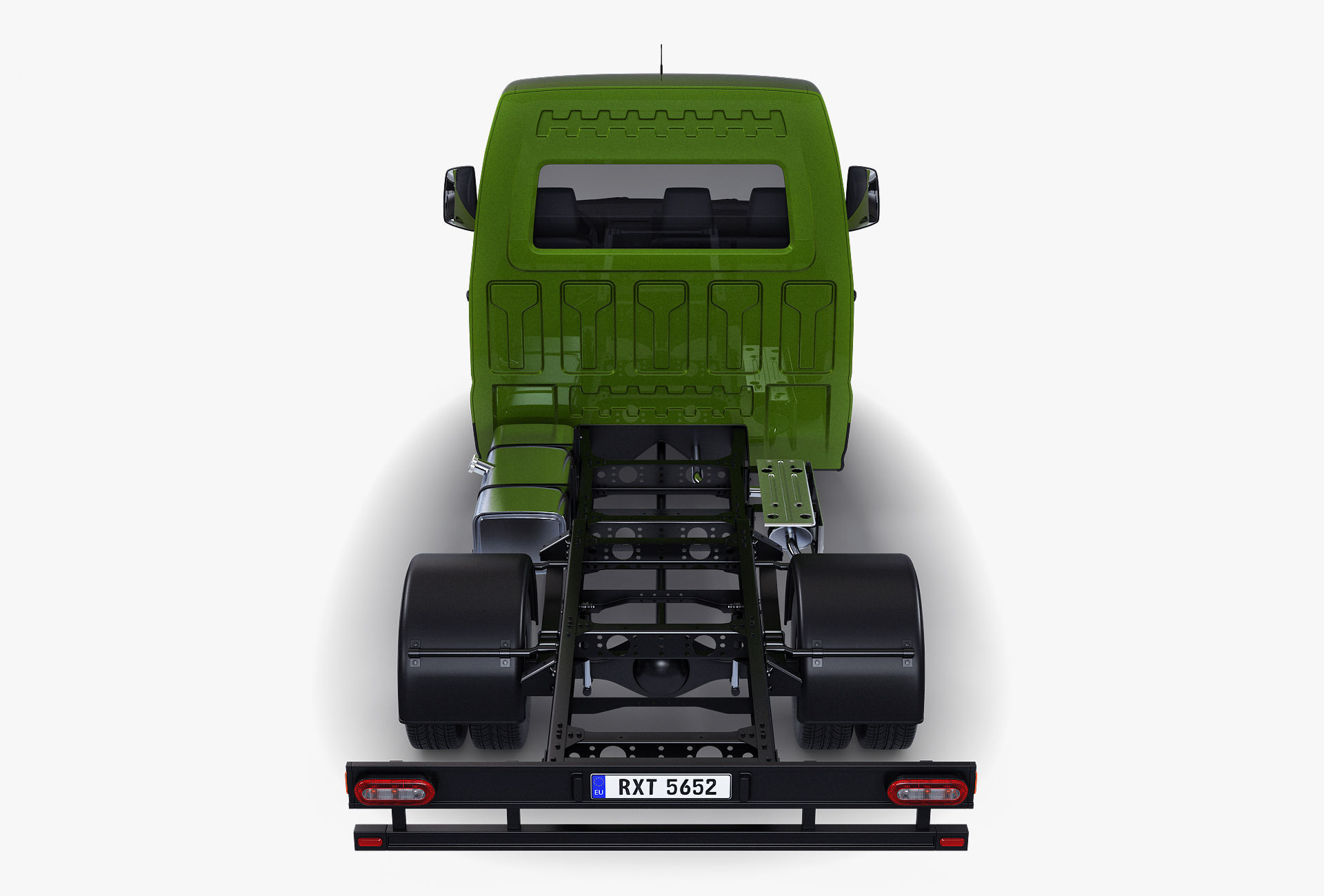 Generic Truck Chassis Frame M 2 3D model_9