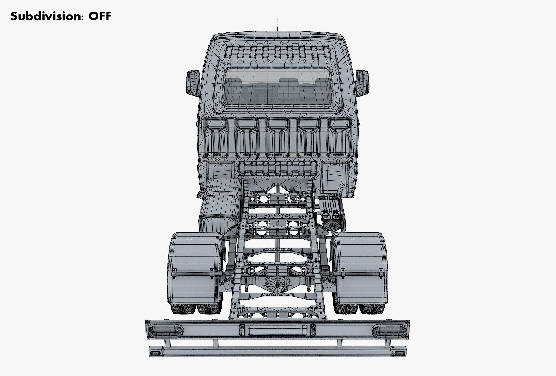 Generic Truck Chassis Frame M 2 3D model_32