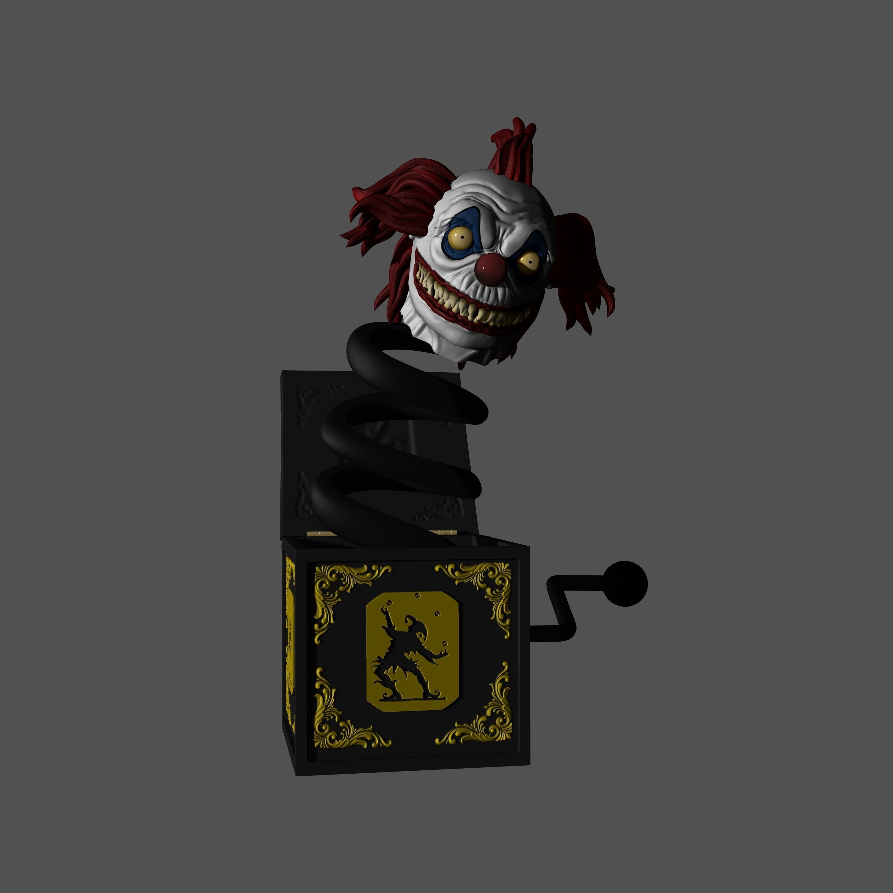 CLOWN BOX 3D print model_3