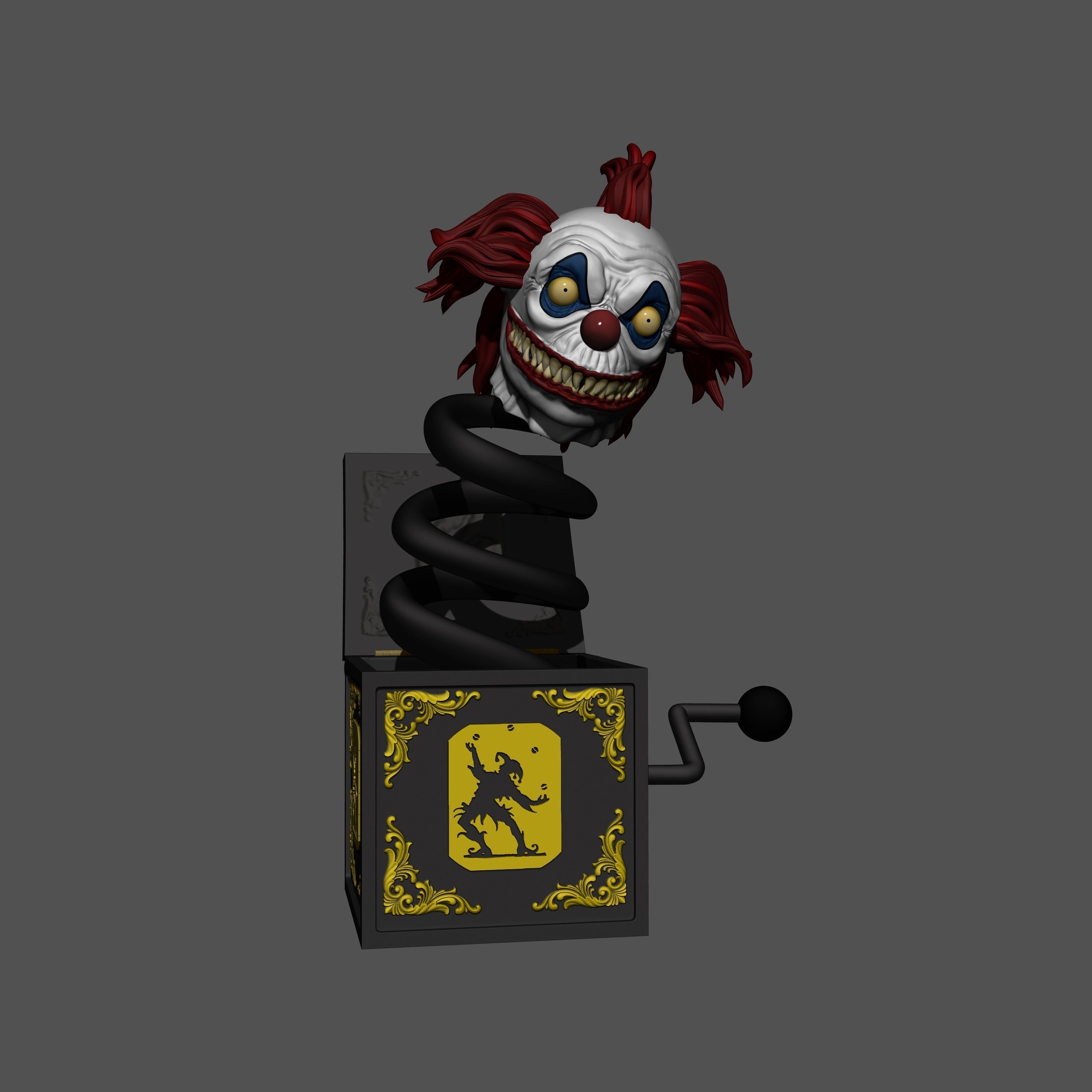 CLOWN BOX 3D print model_1