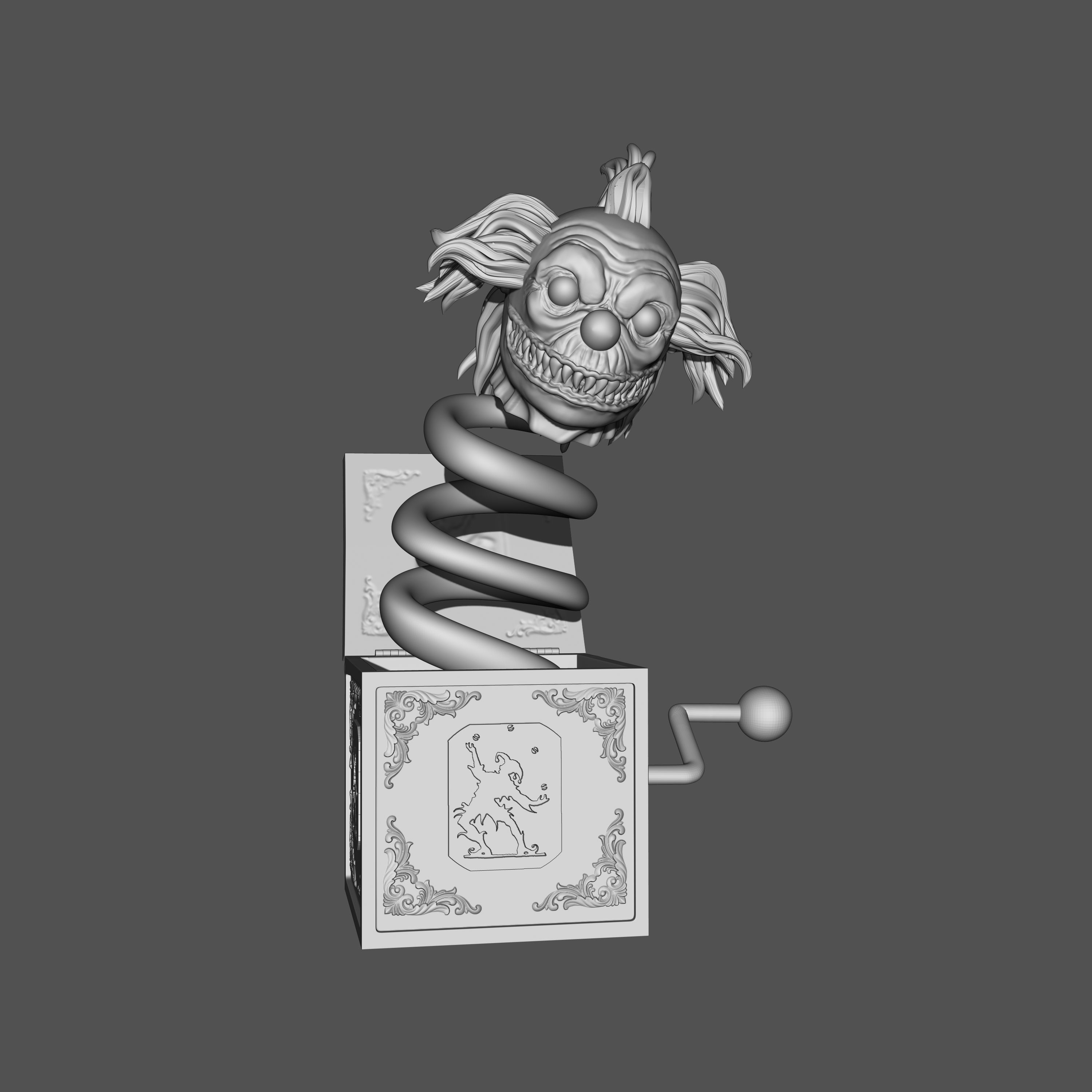 CLOWN BOX 3D print model_2