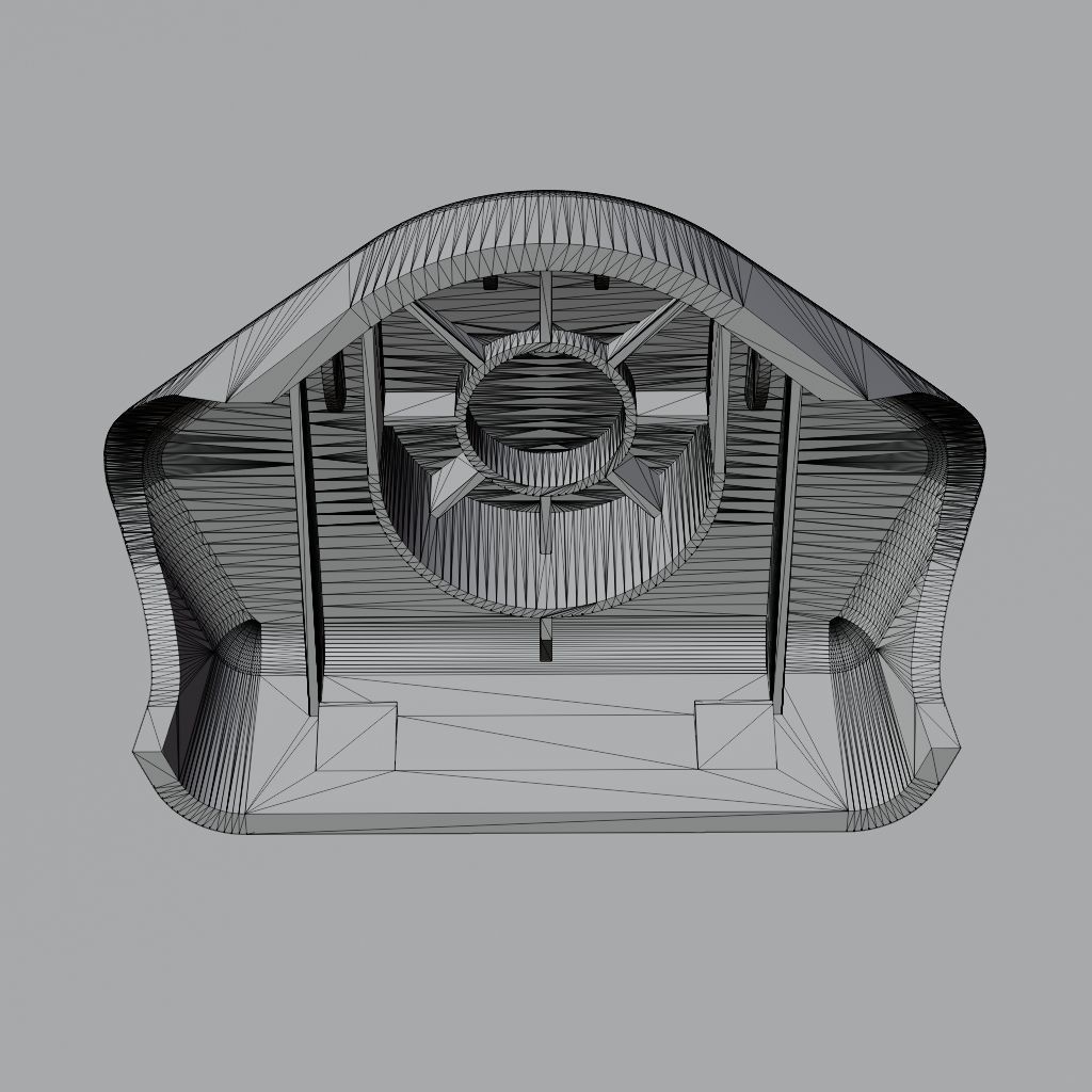  Safety belt cover cap 1J0858189C 3D print model_3