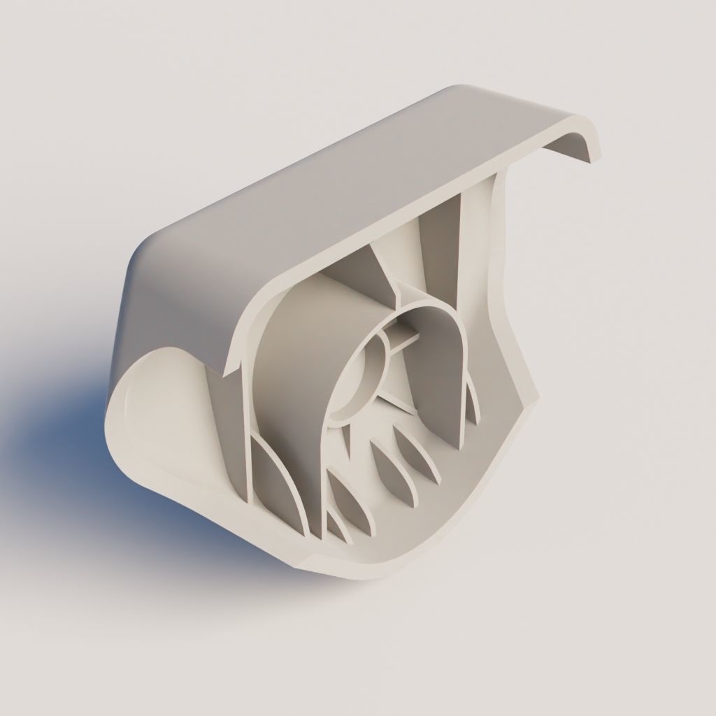  Safety belt cover cap 1J0858189C 3D print model_6