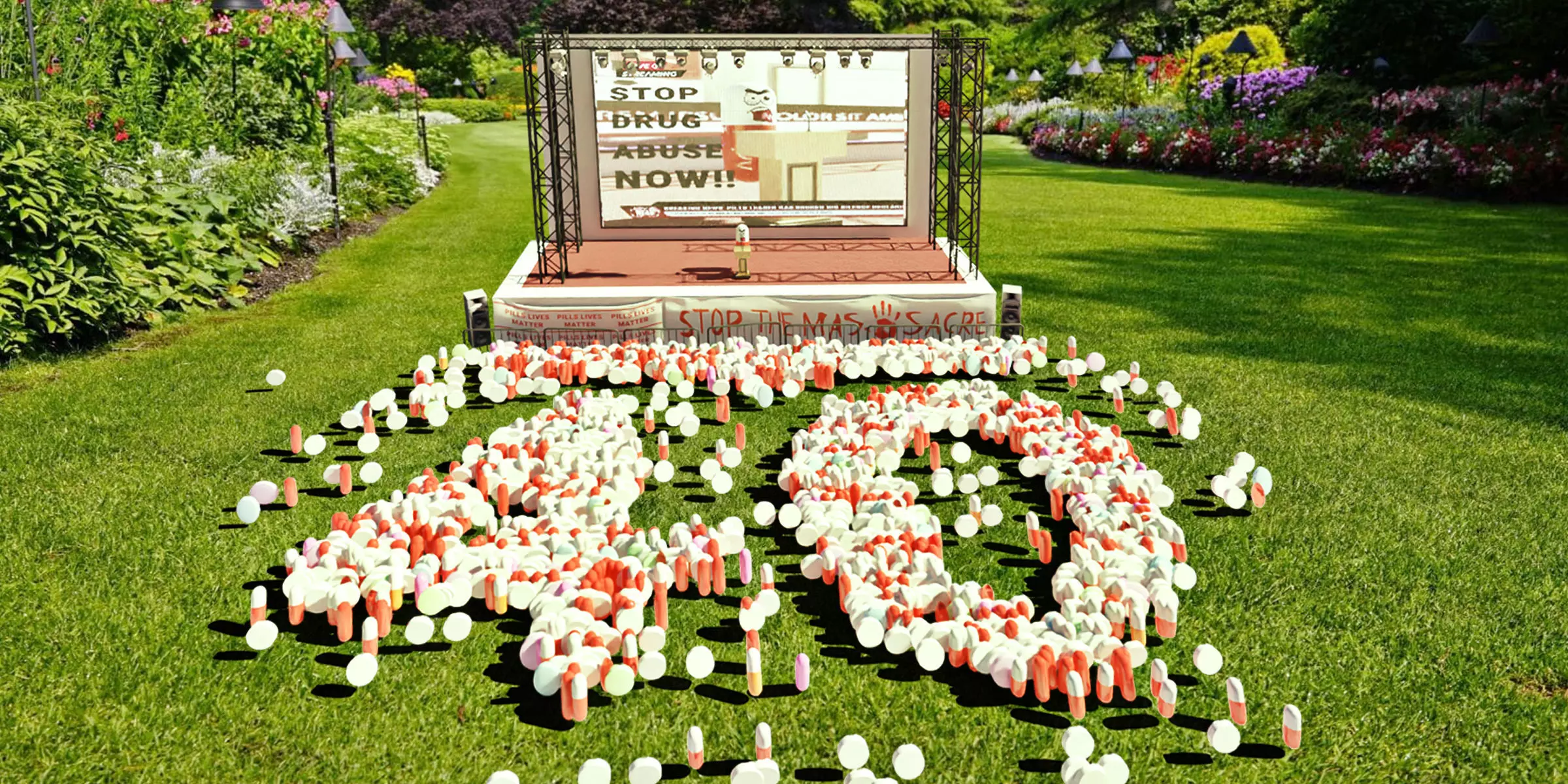 Pill Man Rioting Medicine 3D model_0