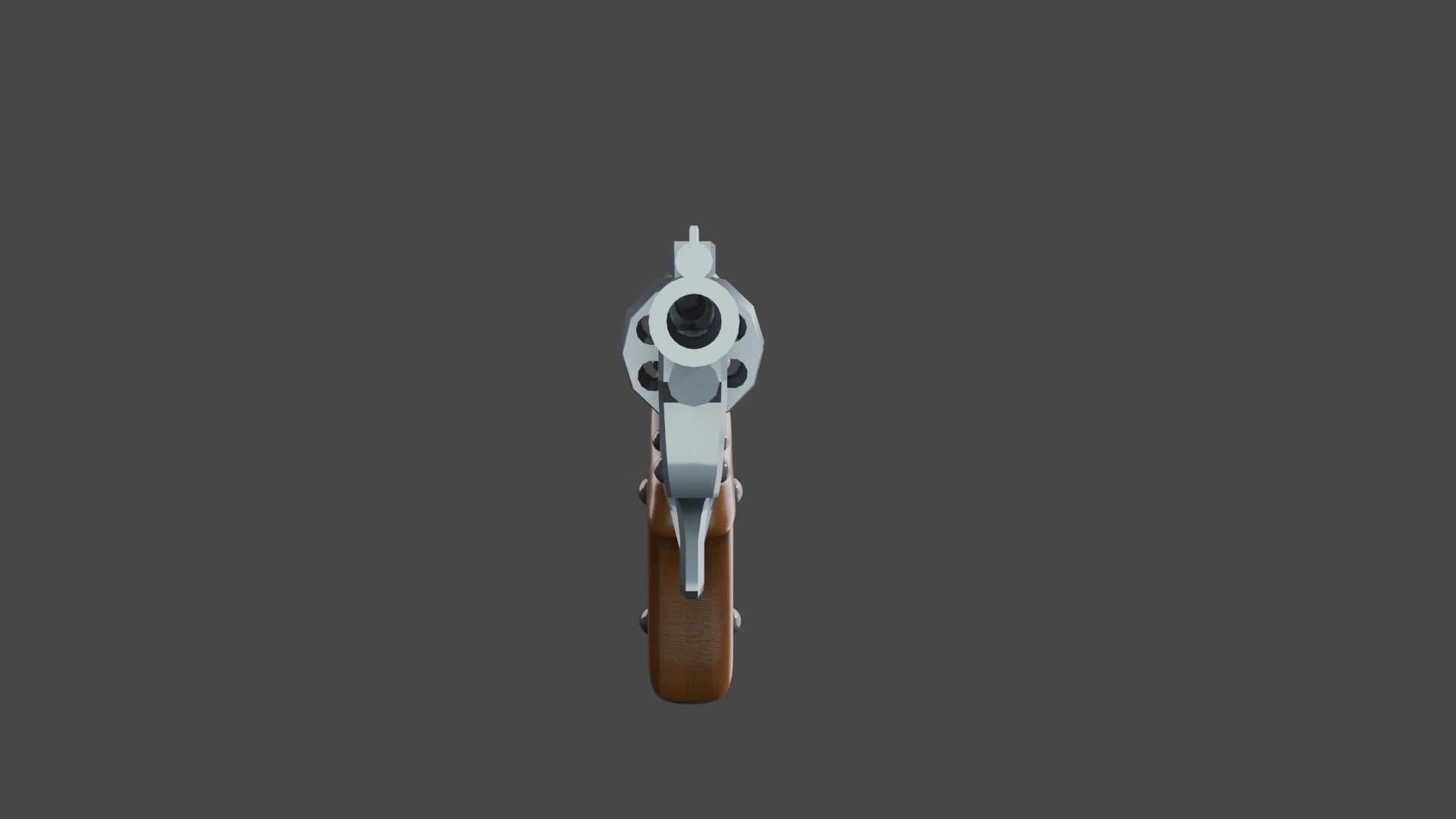 Revolwer revolver Low-poly 3D model_3