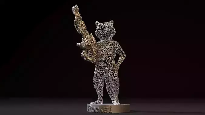 Rocket Raccoon 3D print model