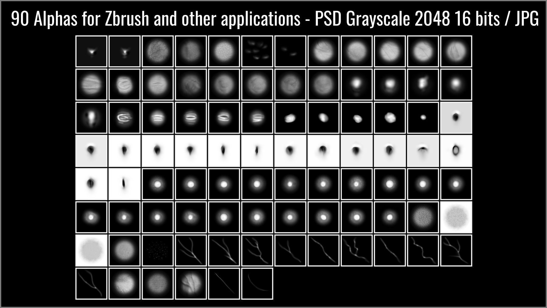 Body Details Maker 124 ZBrush Brushes 3D model_11