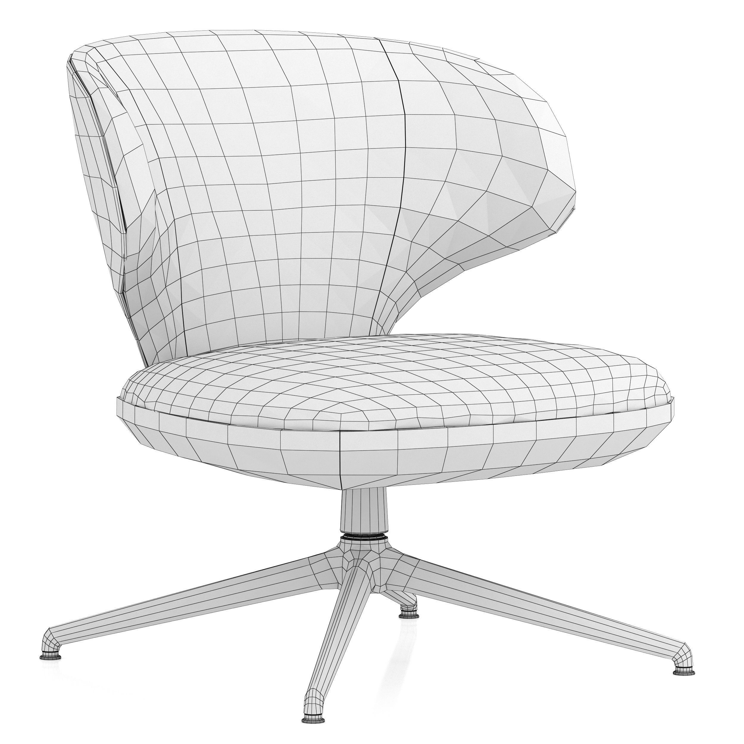 Flexform Susanne armchair 3D model_8