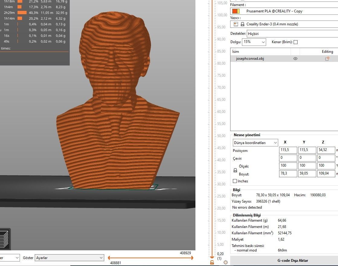 Joseph Conrad 3D print model_13