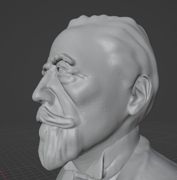 Joseph Conrad 3D print model_7