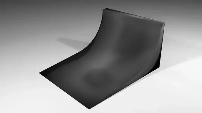Skateboard Track - Vert Wall 3D model