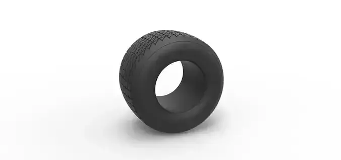 Dirt Sprint racing tire 15 Scale 1 to 25