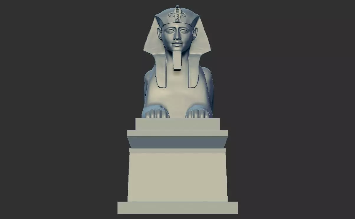 Egyptian alexandria Sphinx 3D model for 3d printing 3D print model_0