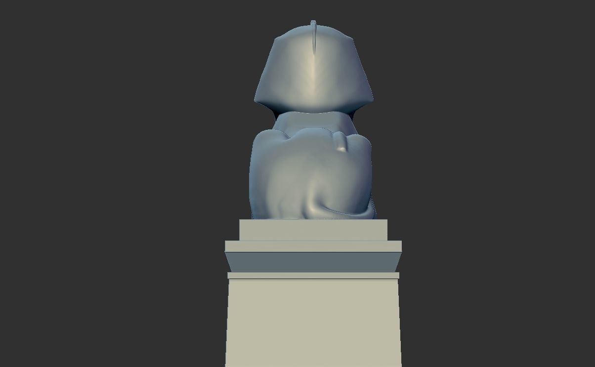 Egyptian alexandria Sphinx 3D model for 3d printing 3D print model_2