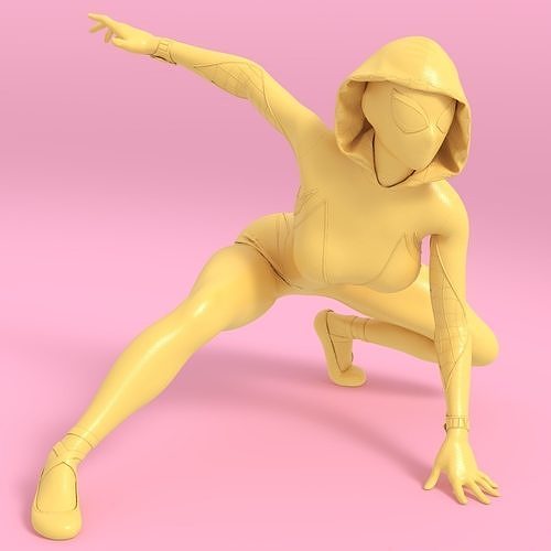 Spider Gwen Pose 2 3D print model