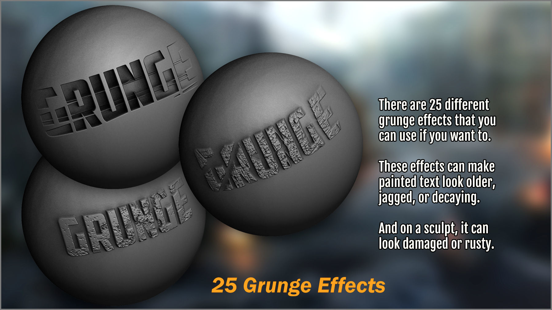 Power Text Brush Maker ZBrush Plugin 3D model_6