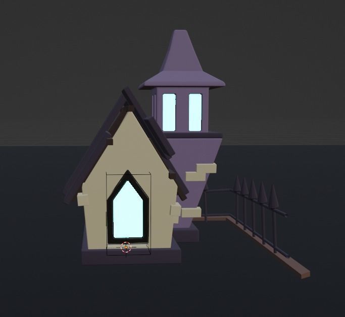 Haunted house 3D model_2