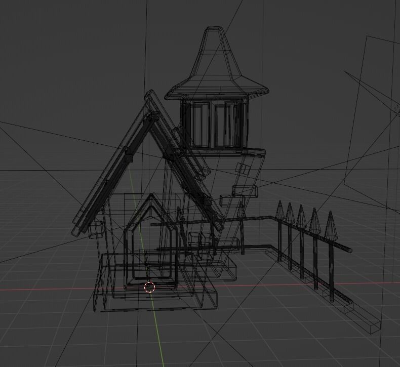 Haunted house 3D model_1