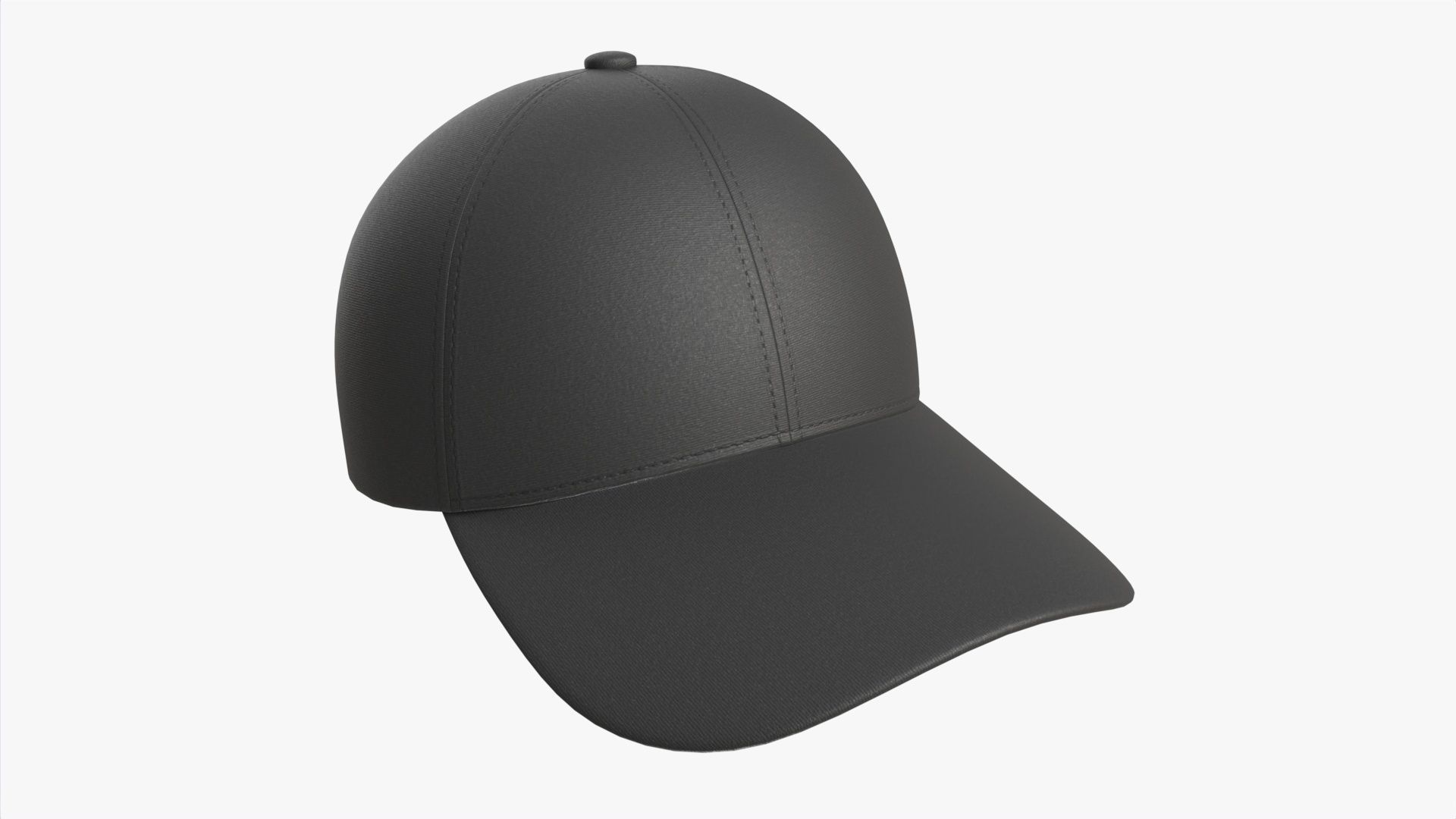 Baseball Cap Fabric Mockup Black 3D model | CGTrader