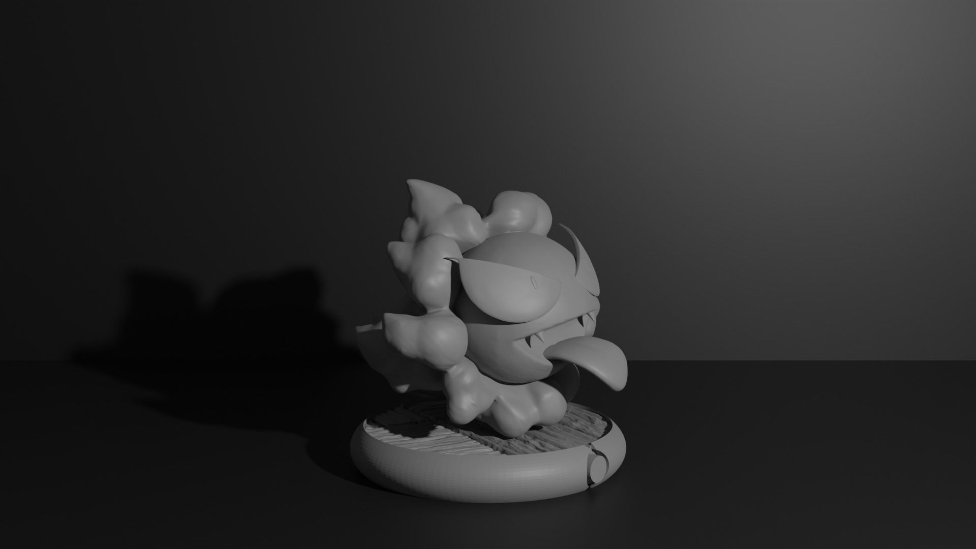 Gastly pokemon 3D print model 3D print model_5