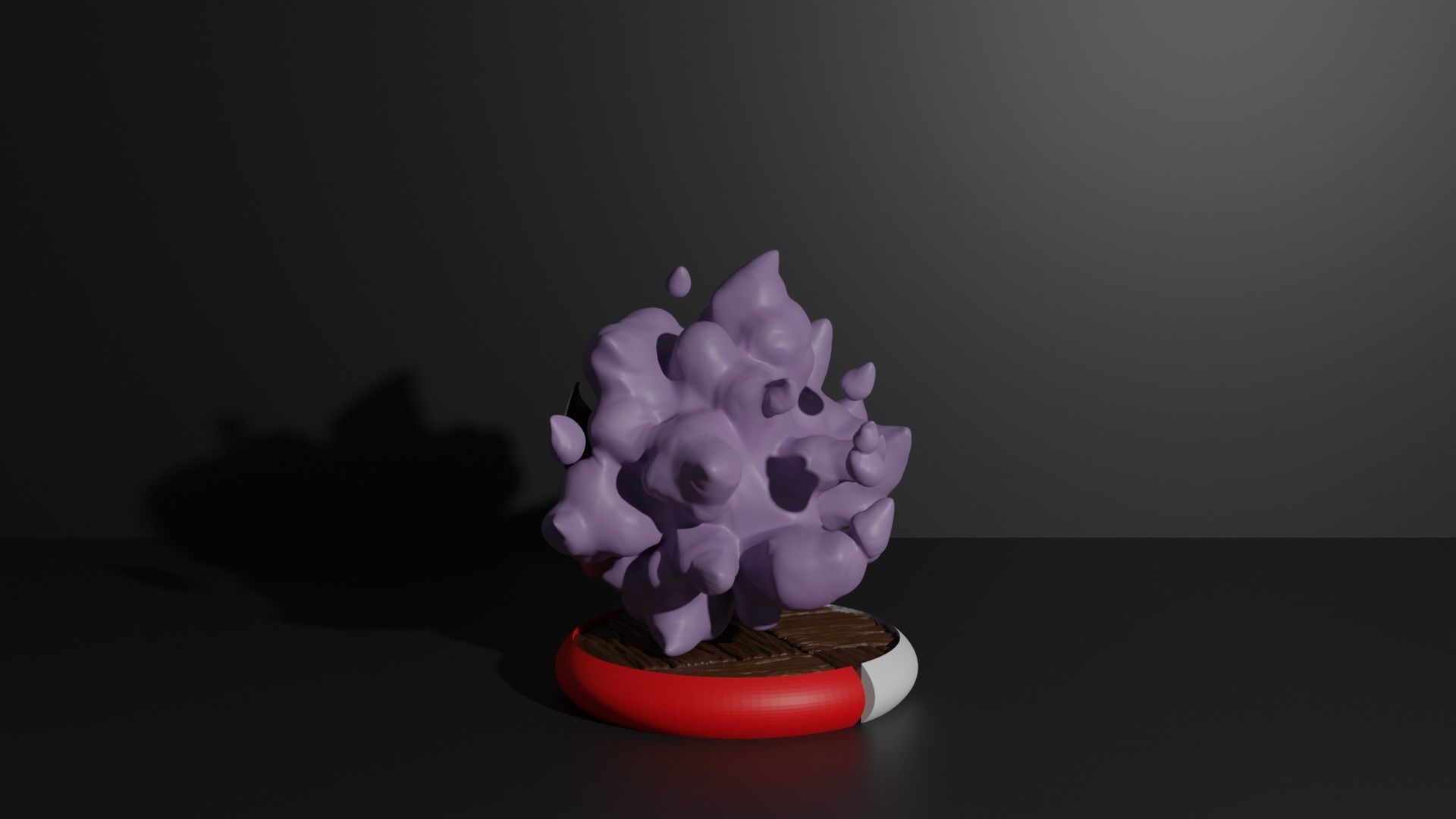 Gastly pokemon 3D print model 3D print model_3