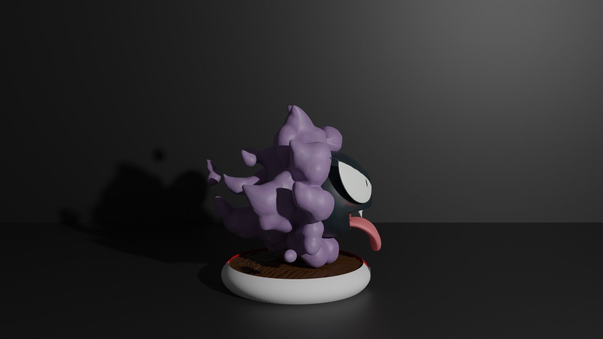Gastly pokemon 3D print model 3D print model_2
