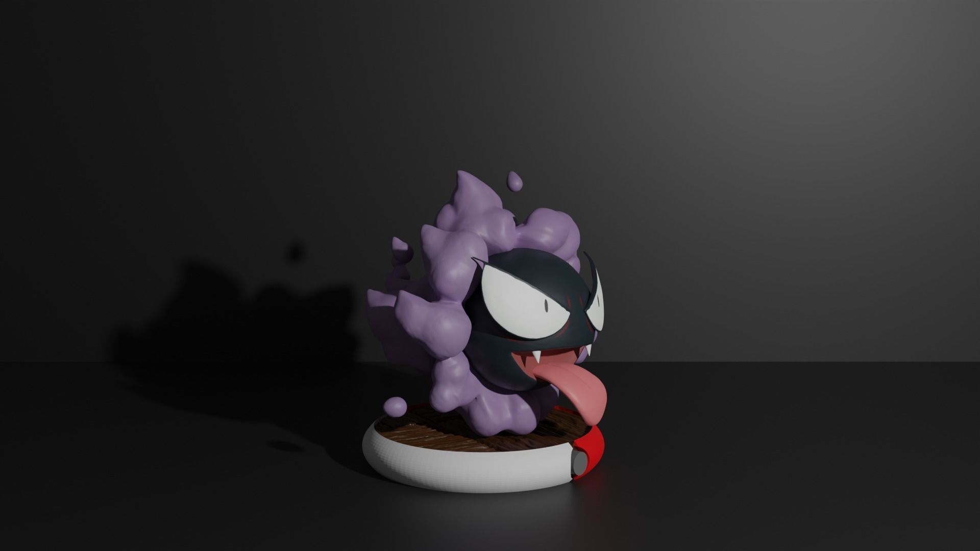 Gastly pokemon 3D print model 3D print model_1