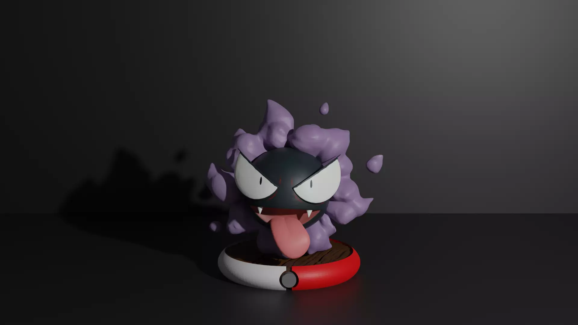 Gastly pokemon 3D print model 3D print model_0