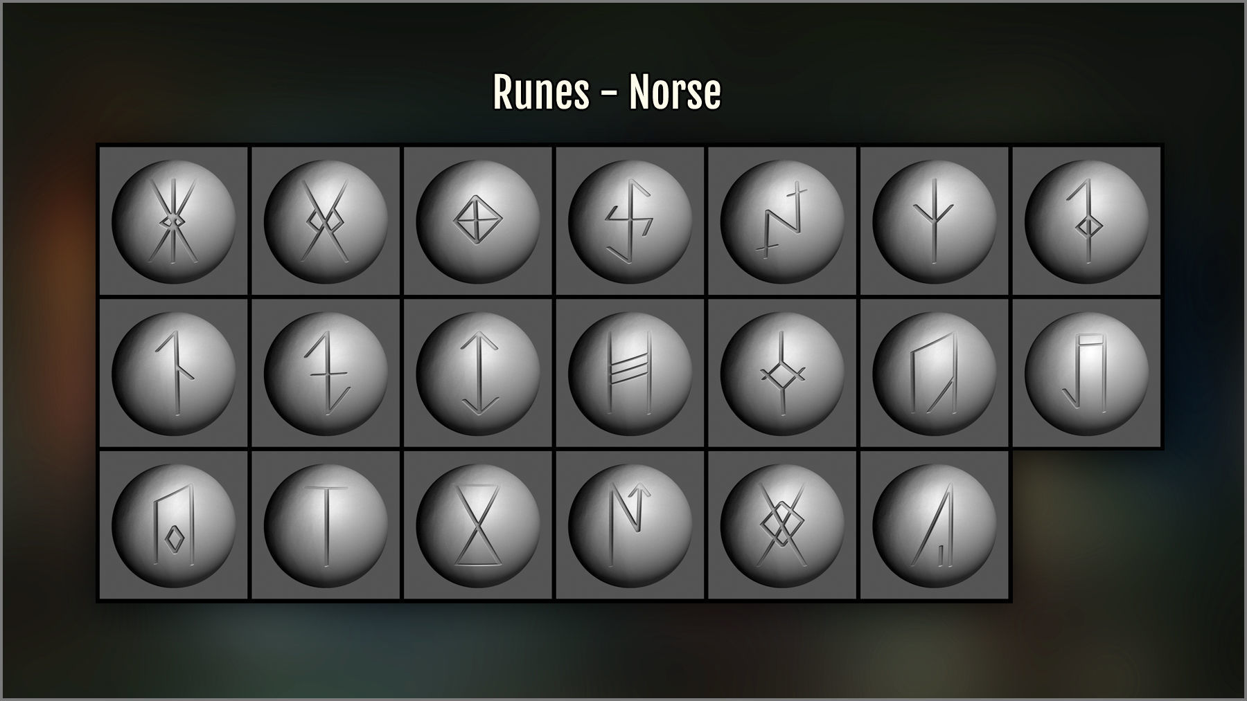 Arcane Symbols Maker 520 ZBrush Brushes Texture_9