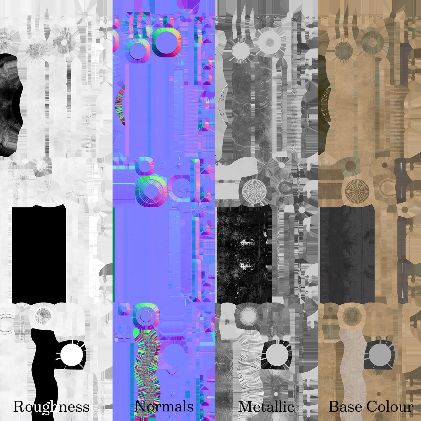 Victorian Floor Lamps - PBR Game Ready Low-poly 3D model_13