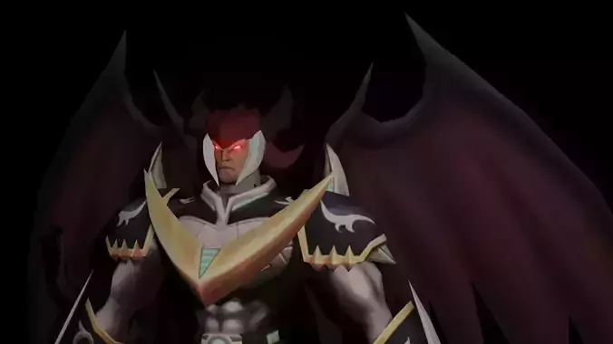 Rivnous demon holding sword