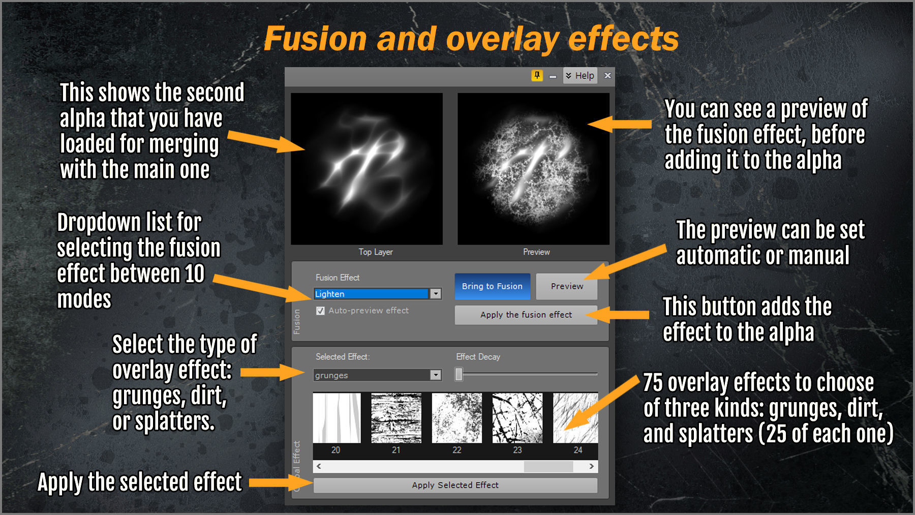 Power Alphas ZBrush Plugin 3D model_5