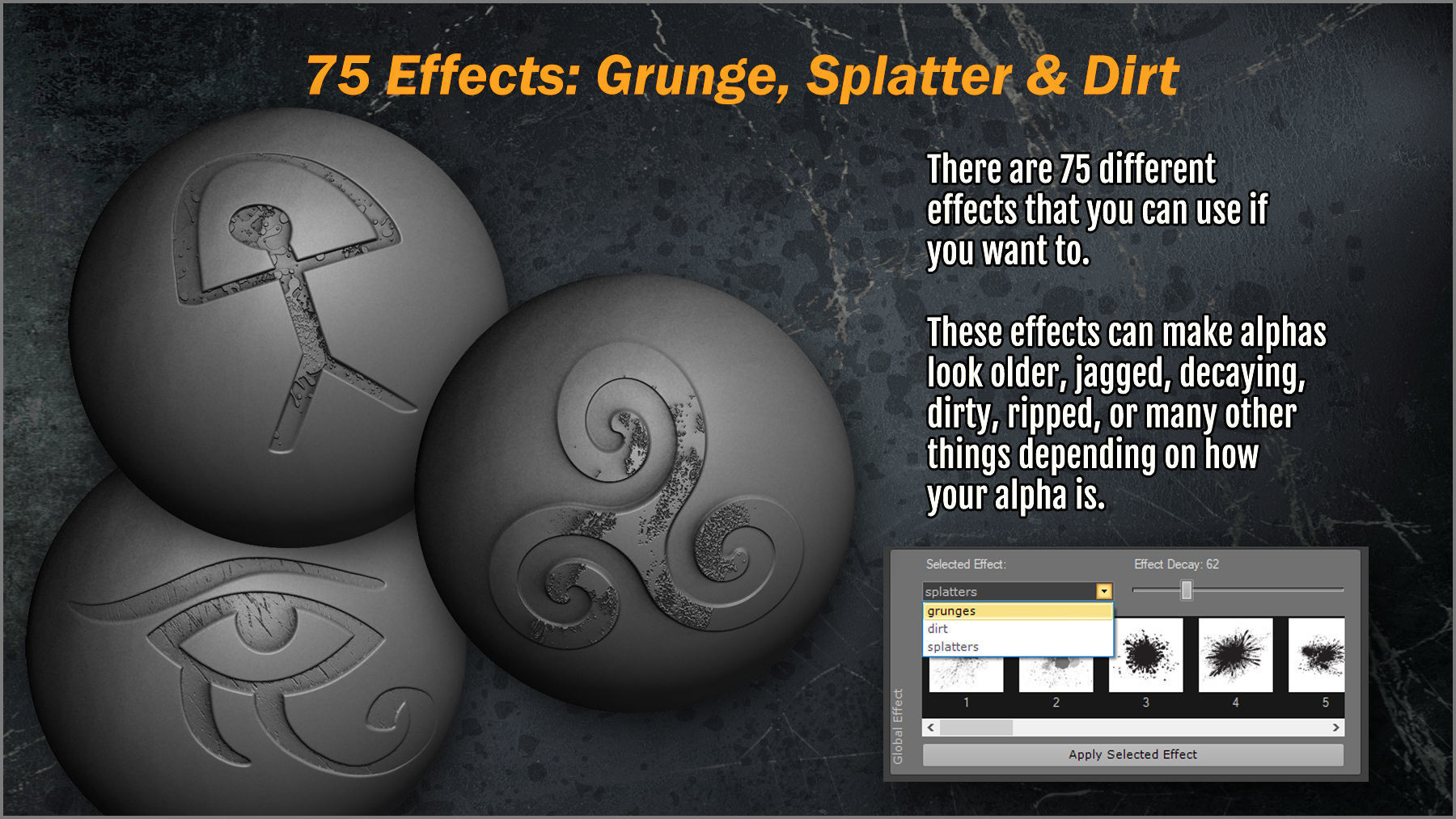 Power Alphas ZBrush Plugin 3D model_6